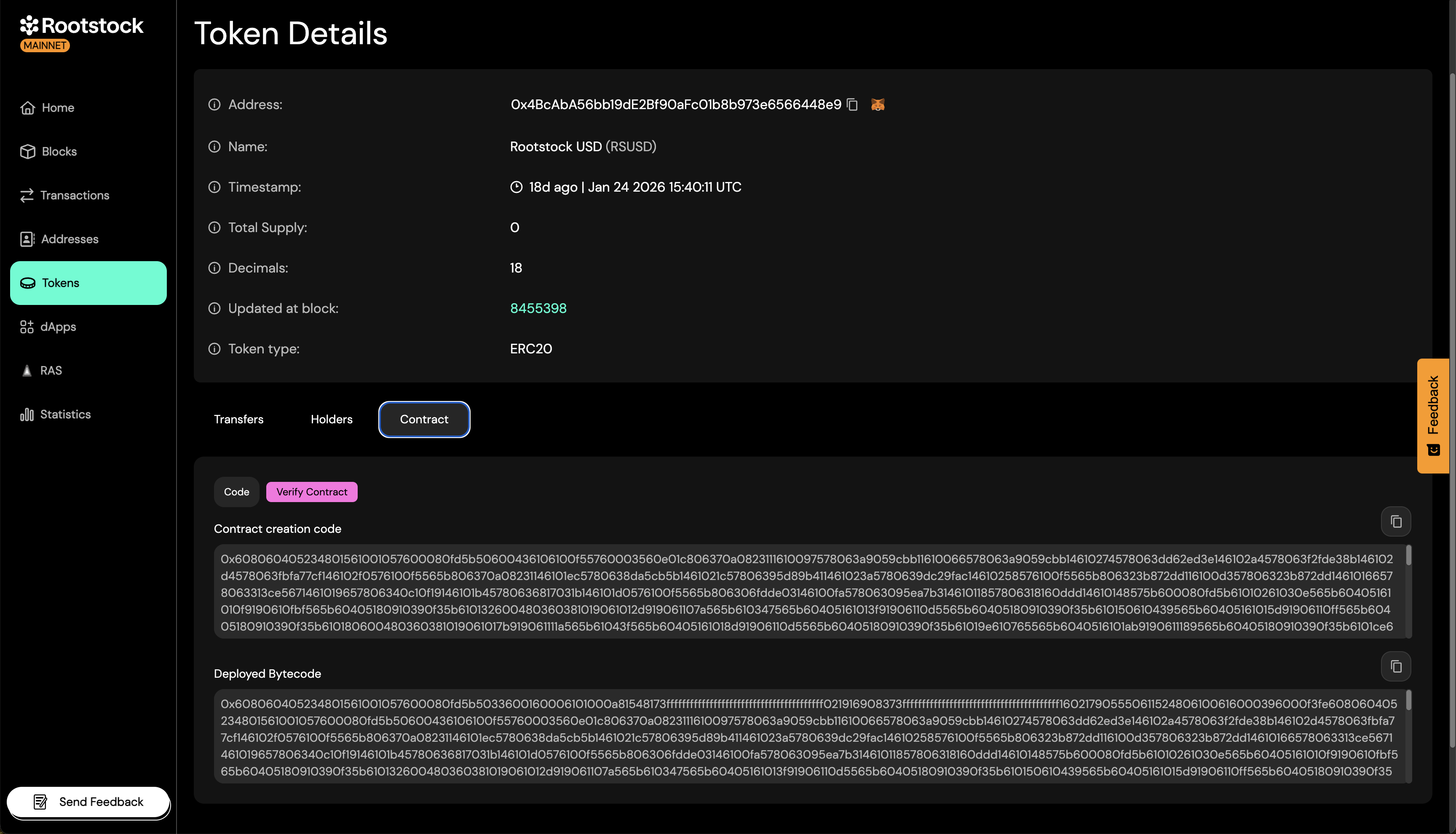 View token details